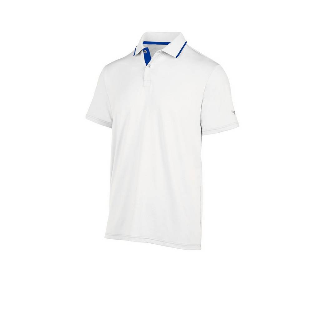 Mens Mizuno Performance Polo White Philippines (UEJPDL659)